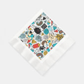 熱狂する頭 縁ありランチョンナプキン (角)