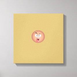 熱狂する顔キャンバスプリント キャンバスプリント