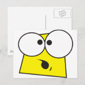 熱狂する顔 ポストカード (正面/裏面)