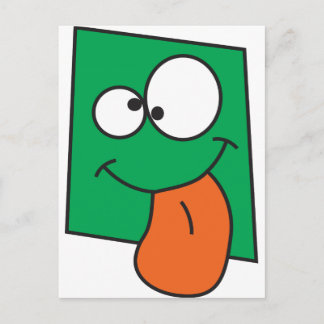 熱狂する顔 ポストカード