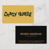 熱狂する馬 名刺 (正面/裏面)