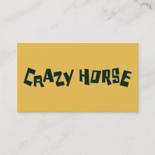熱狂する馬 名刺 (正面)