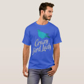 熱狂する鳥の女おもしろい性 Tシャツ (正面フル)