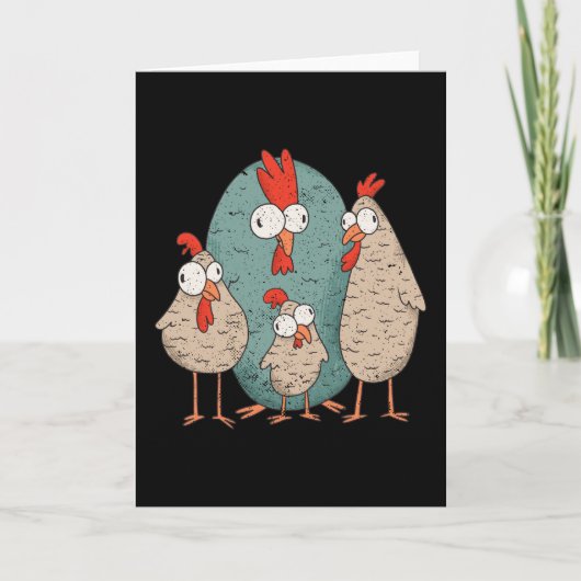 熱狂する鶏 カード (正面)