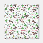 熱狂する鹿 マグネット (正面)