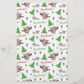 熱狂する鹿 便箋 (正面)