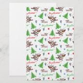 熱狂する鹿 便箋 (正面/裏面)