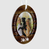 熱狂する2020年トイレ紙おもしろい写真 オーナメント (正面)