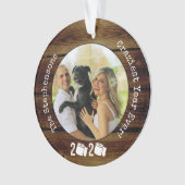 熱狂する2020年トイレ紙おもしろい写真 オーナメント (正面)