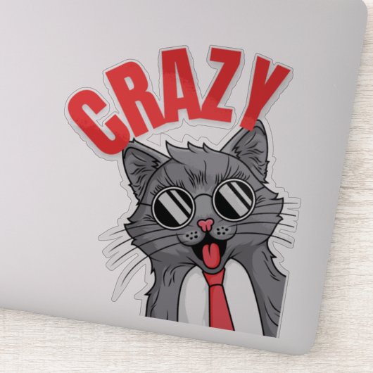 熱狂する...猫の多くの気分を探る シール (詳細)