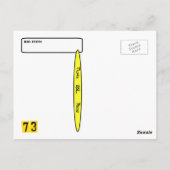 熱狂するAntena Ham Radio Shack QSLカード ポストカード (裏面)