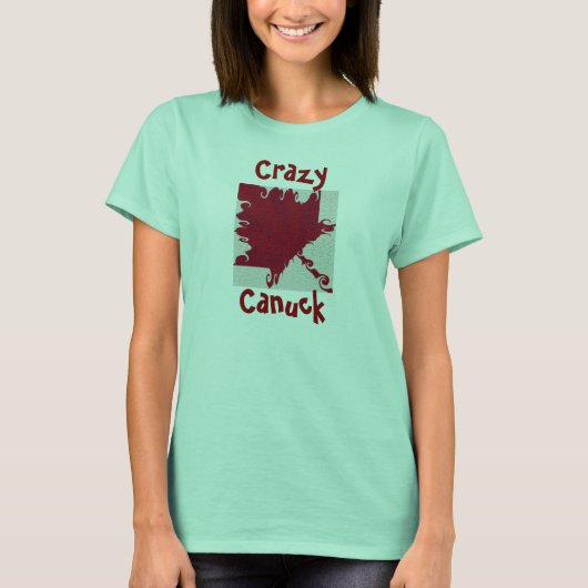 熱狂するCANUCKレディース Tシャツ (正面)