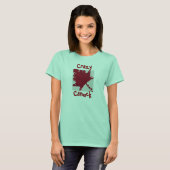 熱狂するCANUCKレディース Tシャツ (正面フル)