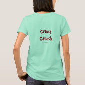 熱狂するCANUCKレディース Tシャツ (裏面)