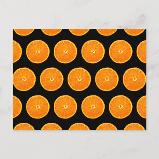 熱狂するClementines – 黒 ポストカード (正面)