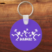 熱狂するDancers踊り キーホルダー (正面)