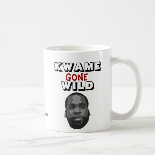 熱狂するKwame コーヒーマグカップ (右)