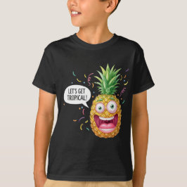 熱狂するNatasha Usによるパイナップル Tシャツ