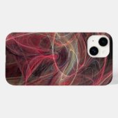 熱狂するPHOTONピンクグレーのフラクタル波 Case-Mate iPhoneケース (裏面 (横))