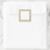 熱狂するQUILT 1.5インチ角型マットステッカー スクエアシール (バッグ)