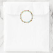 熱狂するQUILT 1.5"ラウンドマットステッカー ラウンドシール (バッグ)