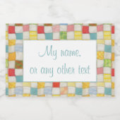 熱狂するQUILT 2"x3"ラベル/水平 フードラベル (シングルラベル)