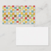 熱狂するQUILT 3.5x2フラットカード/水平 ノートカード (正面/裏面)