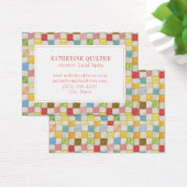 熱狂するQUILT 3.5x2.5名刺 (デスク)