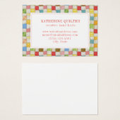 熱狂するQUILT 3.5x2.5名刺II (正面&裏面)