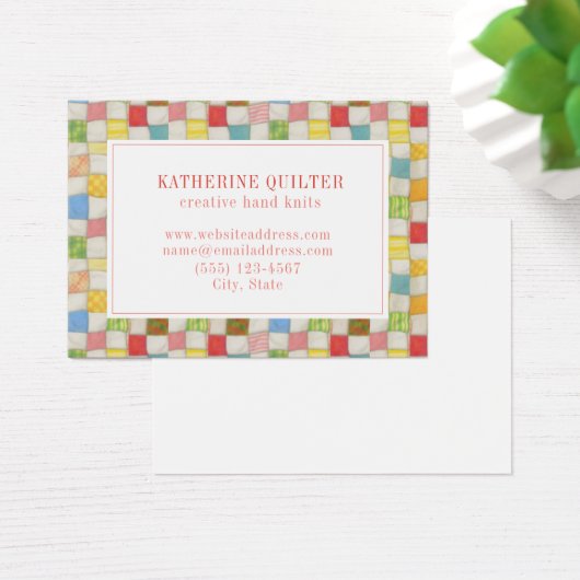 熱狂するQUILT 3.5x2.5名刺II (デスク)