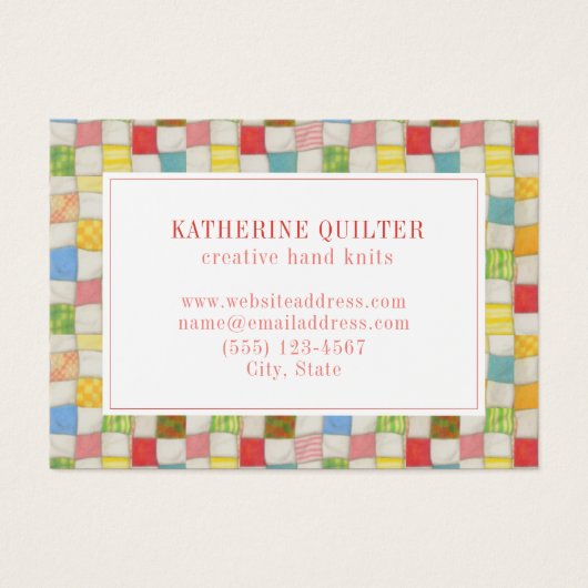 熱狂するQUILT 3.5x2.5名刺II (正面)