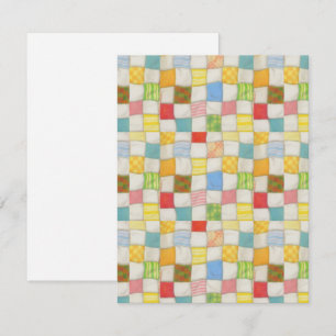 熱狂するQUILT 4.25x5.5フラットカード/垂直 カード