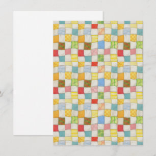 熱狂するQUILT 4.5x6.25フラットカード/垂直 カード