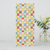 熱狂するQUILT 4x9.25フラットカード/垂直 カード (スタンド正面)