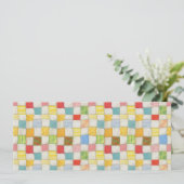 熱狂するQUILT 4x9.25フラットカード/水平 カード (スタンド正面)