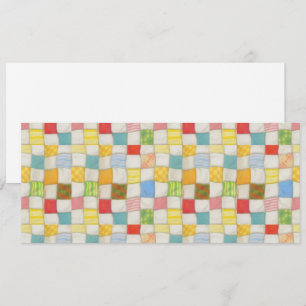 熱狂するQUILT 4x9.25フラットカード/水平 カード