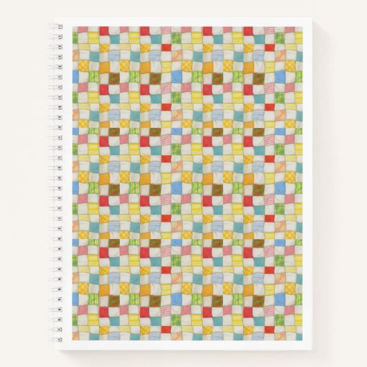 熱狂するQUILT 8.5x11スパイラルノートブック ノートブック (正面)