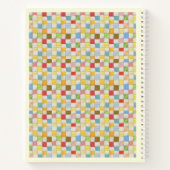 熱狂するQUILT 8.5x11ノートブック+文字黄 ノートブック (裏面)