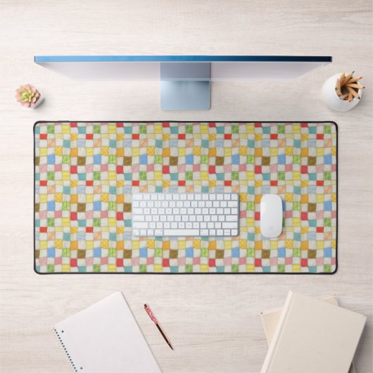 熱狂するQUILT Office Studio Desk Mat デスクマット (オフィス1)