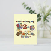 熱狂するSports 2nd誕生日Tシャツとギフト ポストカード (スタンド正面)