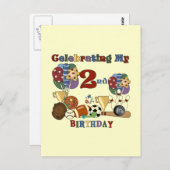 熱狂するSports 2nd誕生日Tシャツとギフト ポストカード (正面/裏面)
