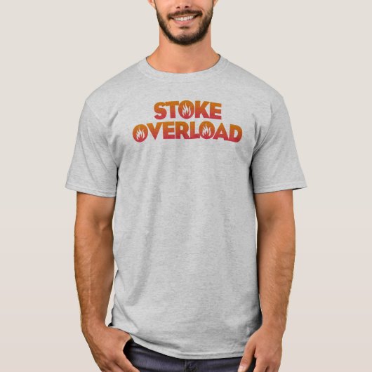 熱狂オーバーロードの炎 Tシャツ (正面)