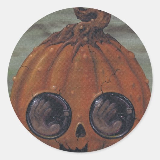 熱狂的なグリー・スティッカー ラウンドシール (正面)