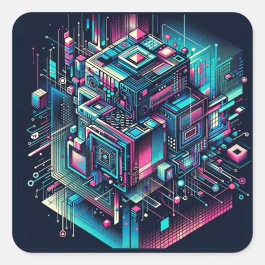 熱狂的な夢の風景 スクエアシール (正面)