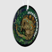 熱狂的な恐竜アート オーナメント (正面)