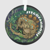 熱狂的な恐竜アート オーナメント (裏面)