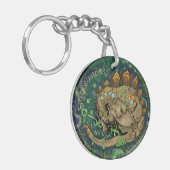 熱狂的な恐竜アート キーホルダー (正面左)