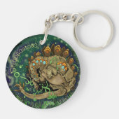 熱狂的な恐竜アート キーホルダー (裏面)