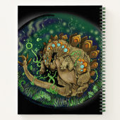 熱狂的な恐竜アート ノートブック (裏面)