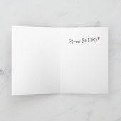 熱狂的な愛 – グリーティングカード シーズンカード (内部)